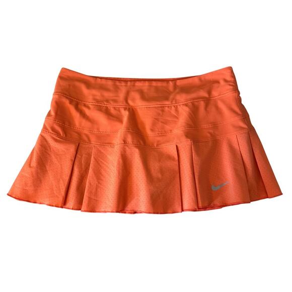 Nike Pants - Nike Tennis Golf Skirt Dri-Fit Built-in Shorts Skort Women's Size Medium Orange